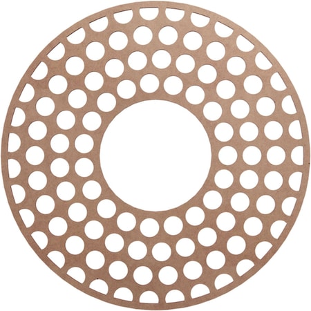 Fink Wood Fretwork Pierced Ceiling Medallion, Wood (Paint Grade), 22OD X 8ID X 3/8T